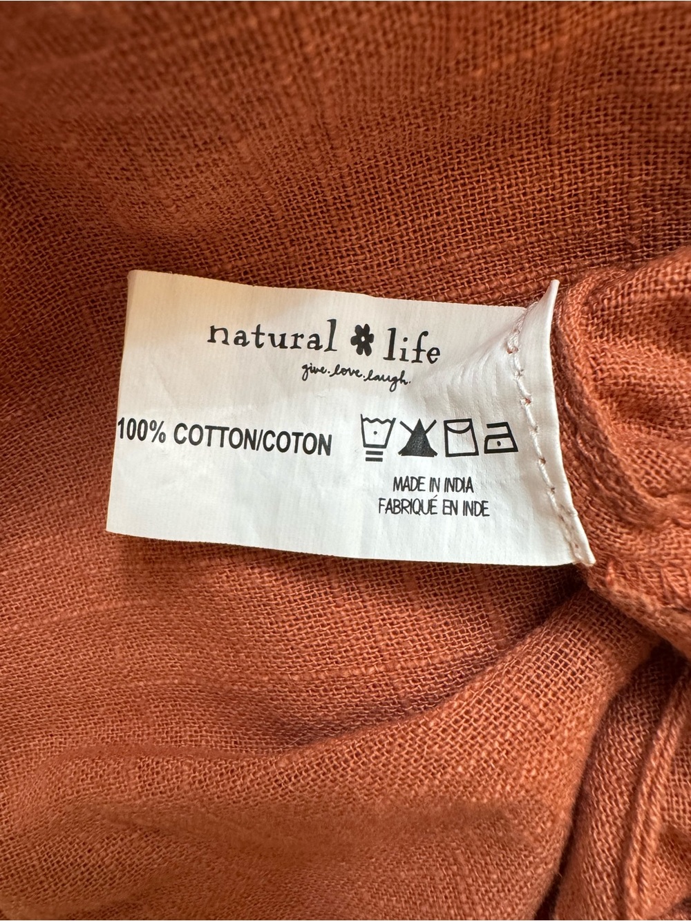 NATURAL LIFE Carrington Wide-Leg Jumpsuit in Rust Burnt Orange , Size M - Picture 15 of 16